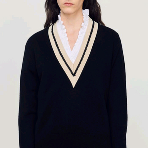 [산드로] *새상품* 브이넥 니트