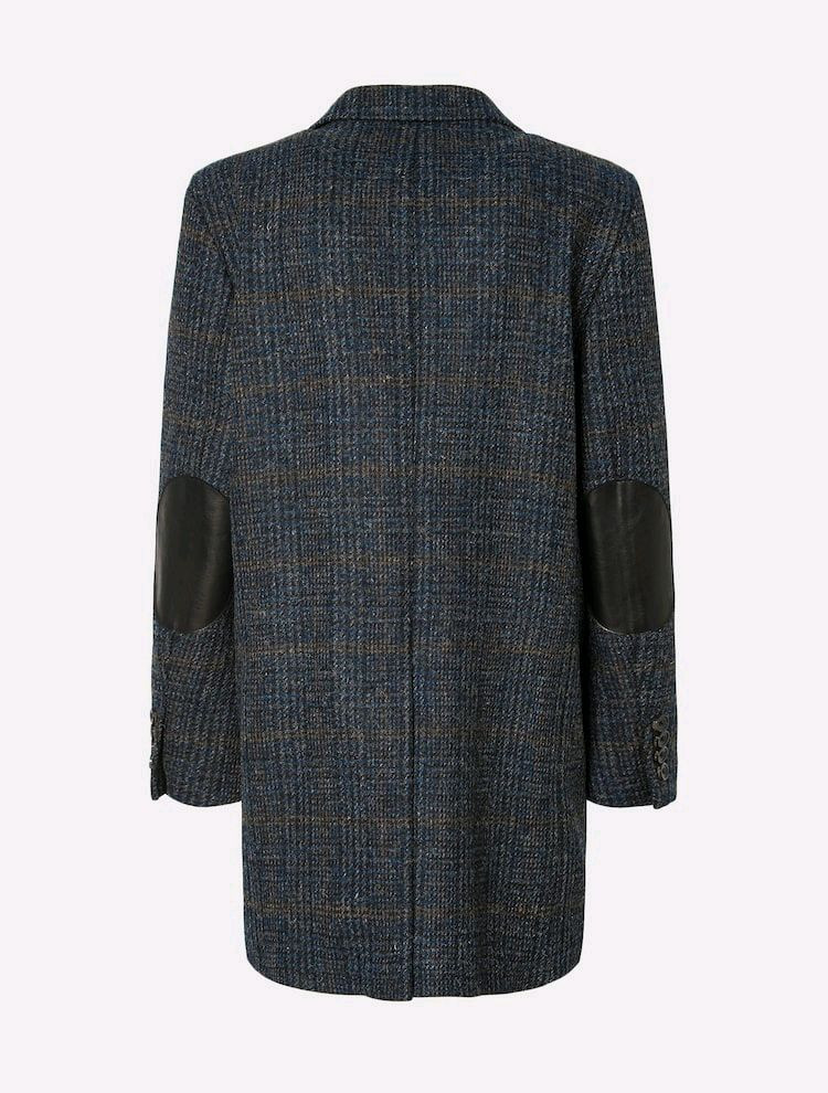 (새상품)빈폴 네이비 해리스트위드 싱글체스터 코트 105--1