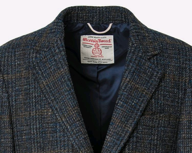 (새상품)빈폴 네이비 해리스트위드 싱글체스터 코트 105--2