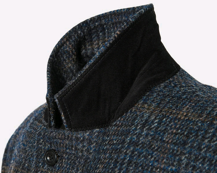 (새상품)빈폴 네이비 해리스트위드 싱글체스터 코트 105--3