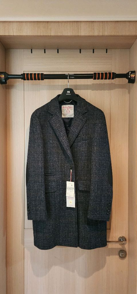 (새상품)빈폴 네이비 해리스트위드 싱글체스터 코트 105--6