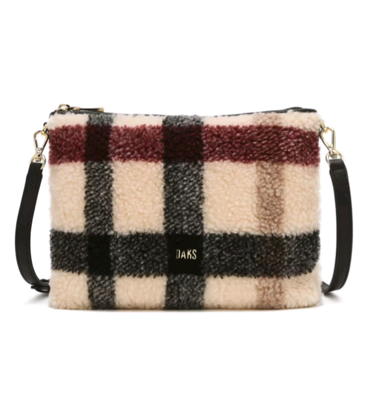 닥스 체크 에코퍼 클러치겸 크로스 새상품--6