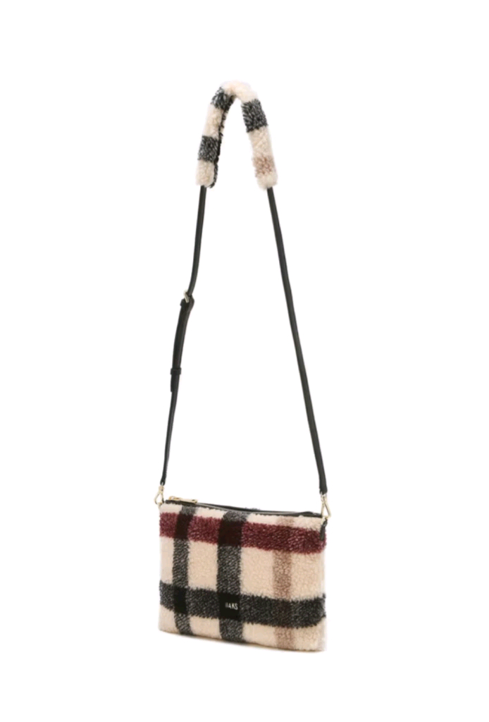 닥스 체크 에코퍼 클러치겸 크로스 새상품--7