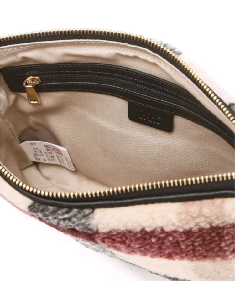 닥스 체크 에코퍼 클러치겸 크로스 새상품--8