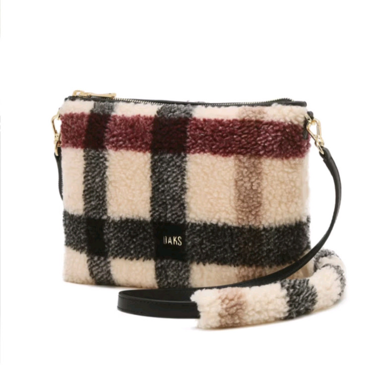 닥스 체크 에코퍼 클러치겸 크로스 새상품--9