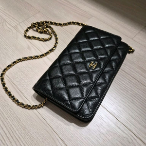 명품 스타일 미니백 WOC 캐비어