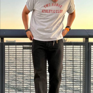 리바이스 반팔 티셔츠 그레이 GRAPHIC BOXY FIT T-SHIRT L 사이즈