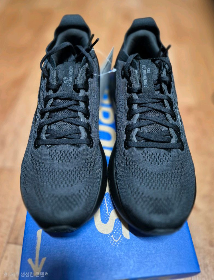 (새상품)브룩스 아드레날린 GTS 25 블랙 러닝화 265mm MEDUMI 새상품입니다--1