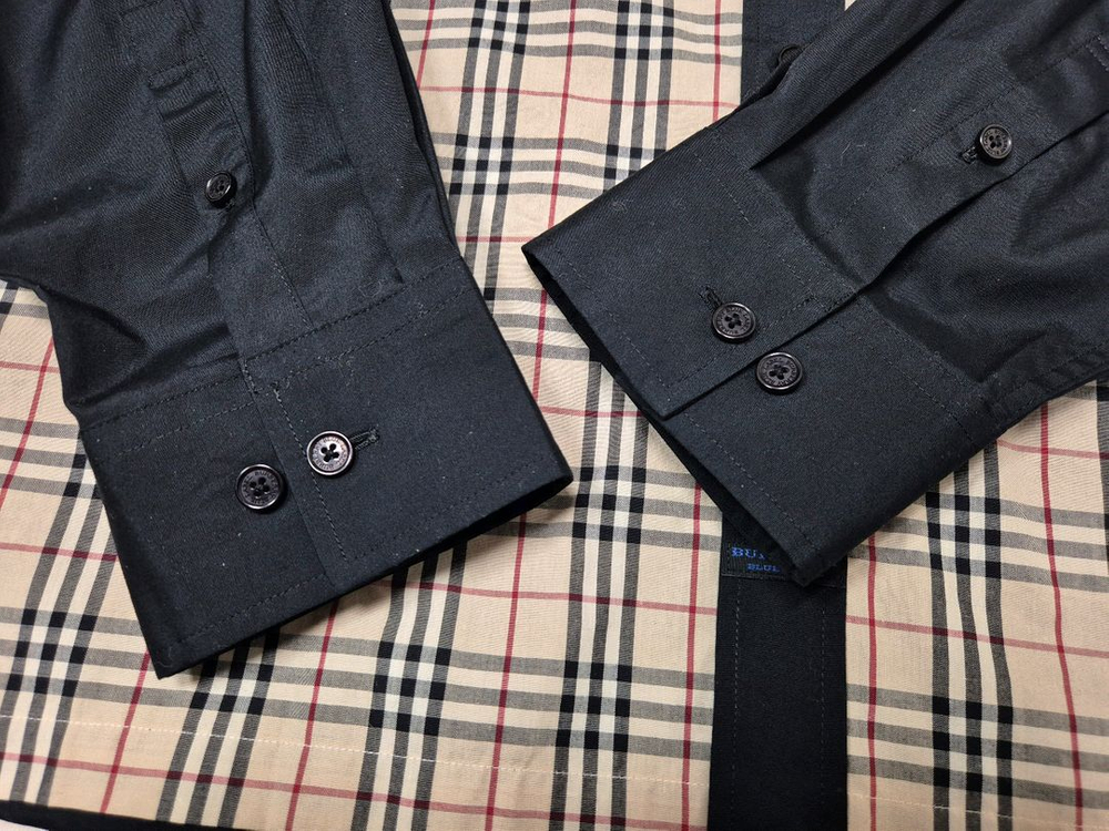 버버리 블루라벨 카메 노바체크 셔츠 L(100)--6