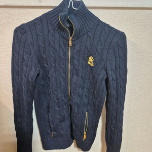 폴로 랄프로렌 여성 케이블 니트 집업 가디건