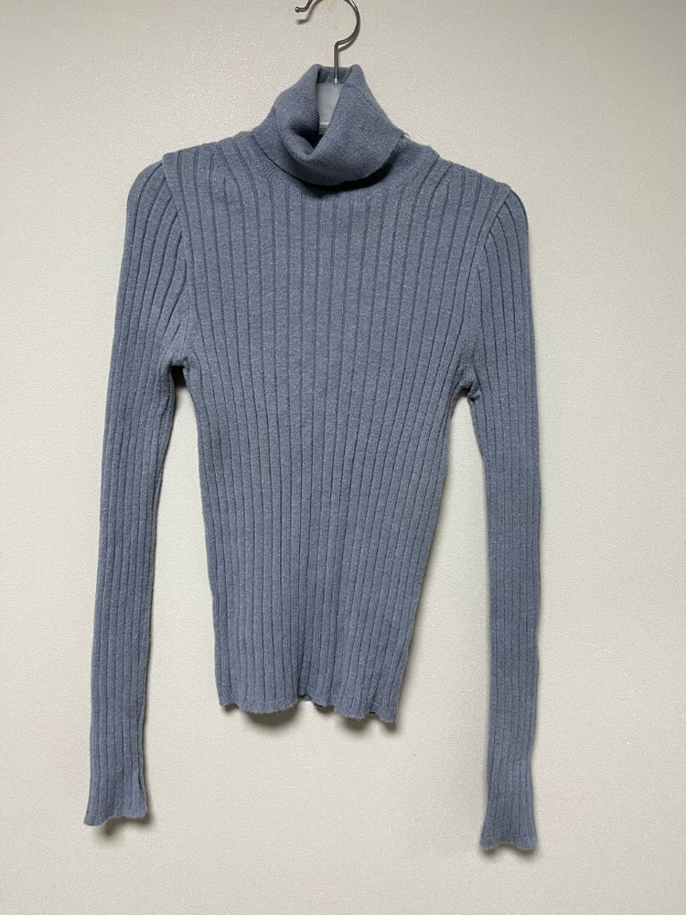 (가격인하/무료배송) 터틀넥 골지 니트 소라/블랙 일괄--1