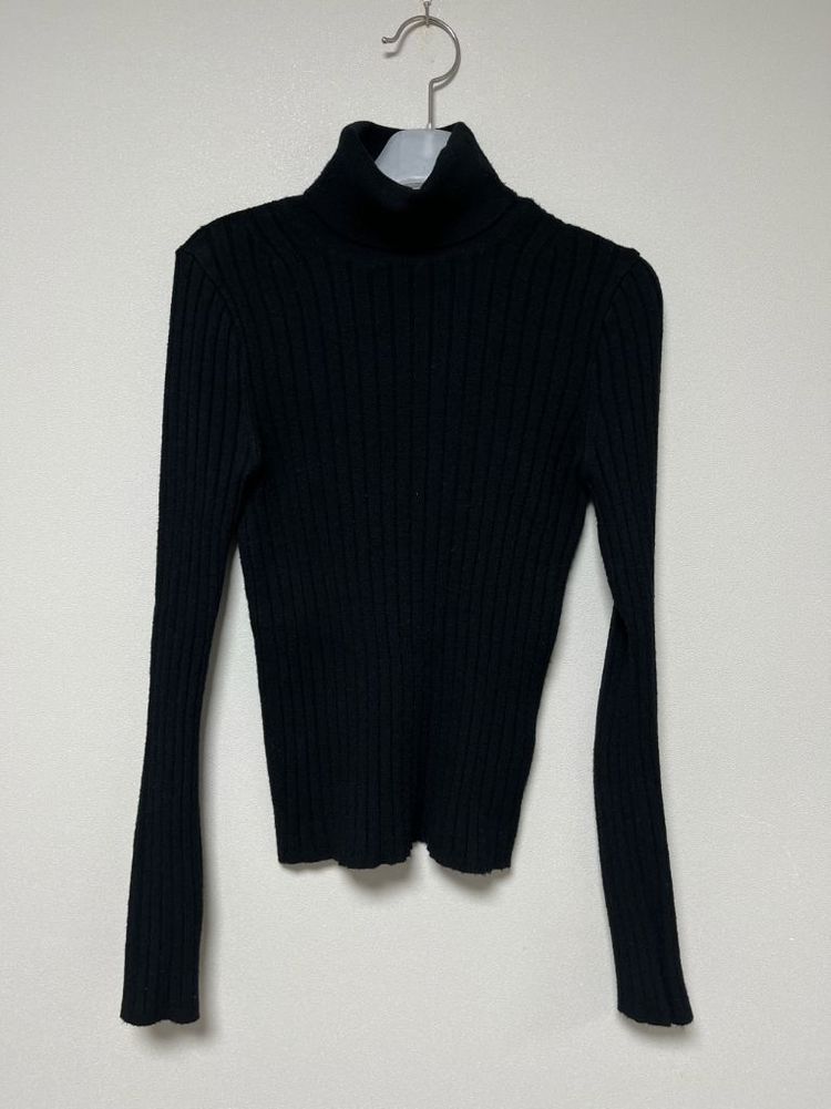 (가격인하/무료배송) 터틀넥 골지 니트 소라/블랙 일괄--3