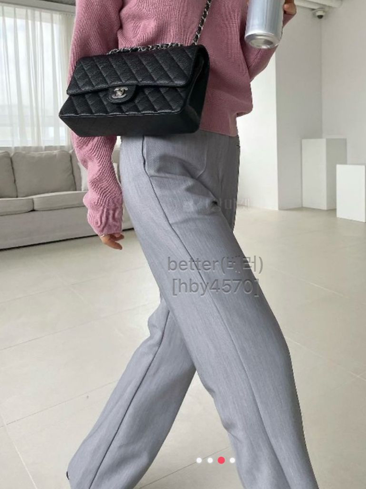 (S) 롱 부츠컷 슬랙스 그레이 새상품 이미지