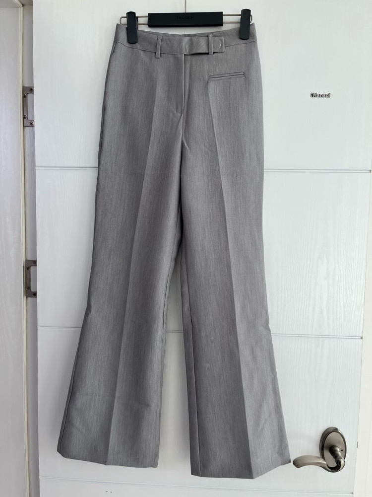 (S) 롱 부츠컷 슬랙스 그레이 새상품 이미지