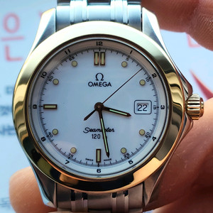 오메가 18k 콤비 시마스터 쿼츠 남성시계