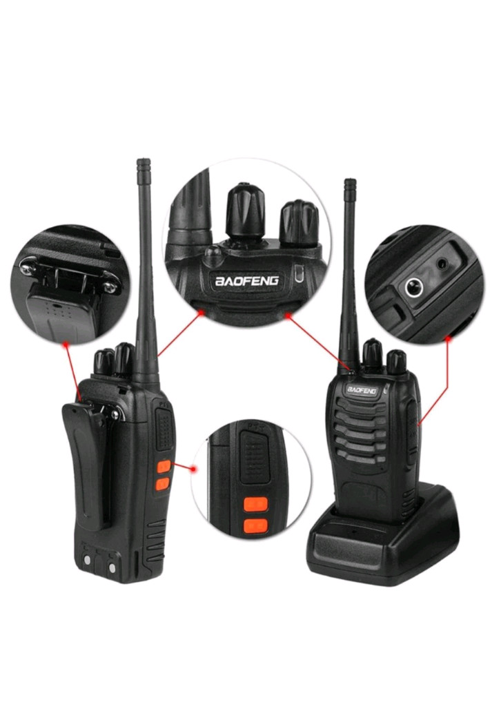2개 1+1 무전기 2개 배터리 2개 산업현장용 초소형 무전기 2개 풀세트 안정통신 캠핑 등산 낚시 워키토키 새제품 이미지