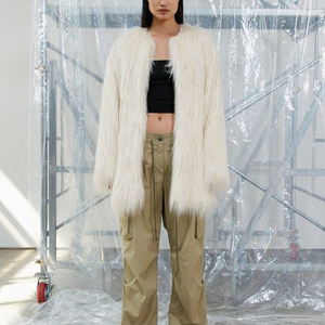 S/E/O 퍼자켓 롱헤어 폭스 퍼 코트