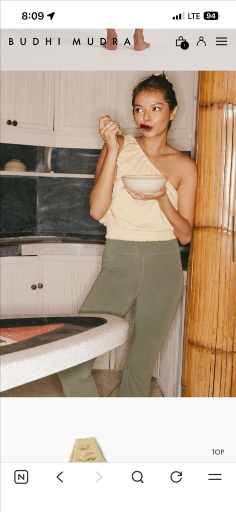 부디무드라 원숄더 셔링 탑--1