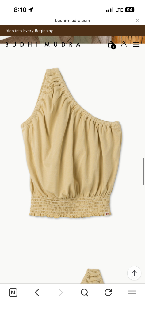 부디무드라 원숄더 셔링 탑--2