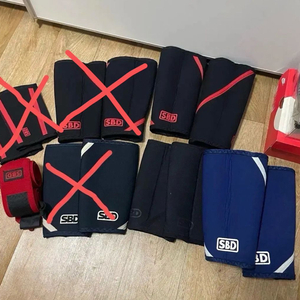 SBD 웨이트 트레이닝 니슬리브, 손목랩, 엘보보호대 한정판