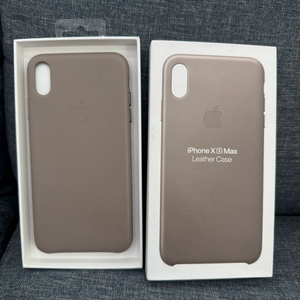 애플 아이폰 XS MAX 정품 가죽 케이스 이미지