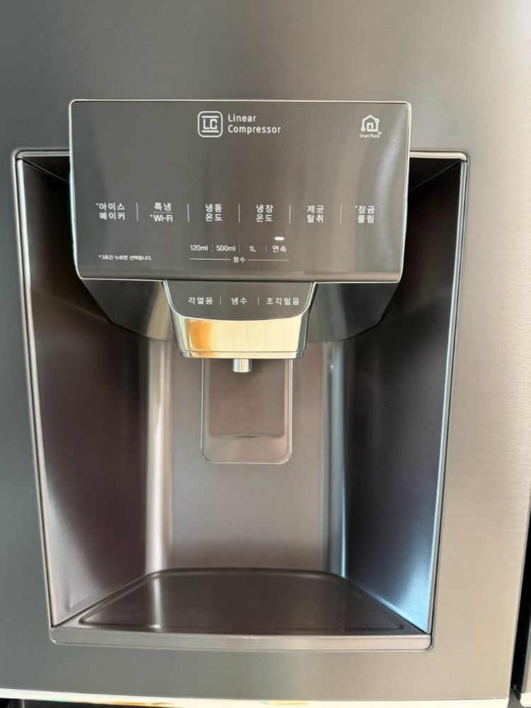 엘지 정수기 냉장고 4도어 이미지