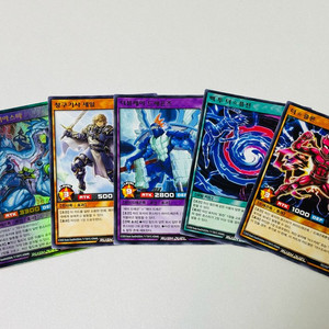 유희왕 강습의 더블스타 카드 5장 판매합니다