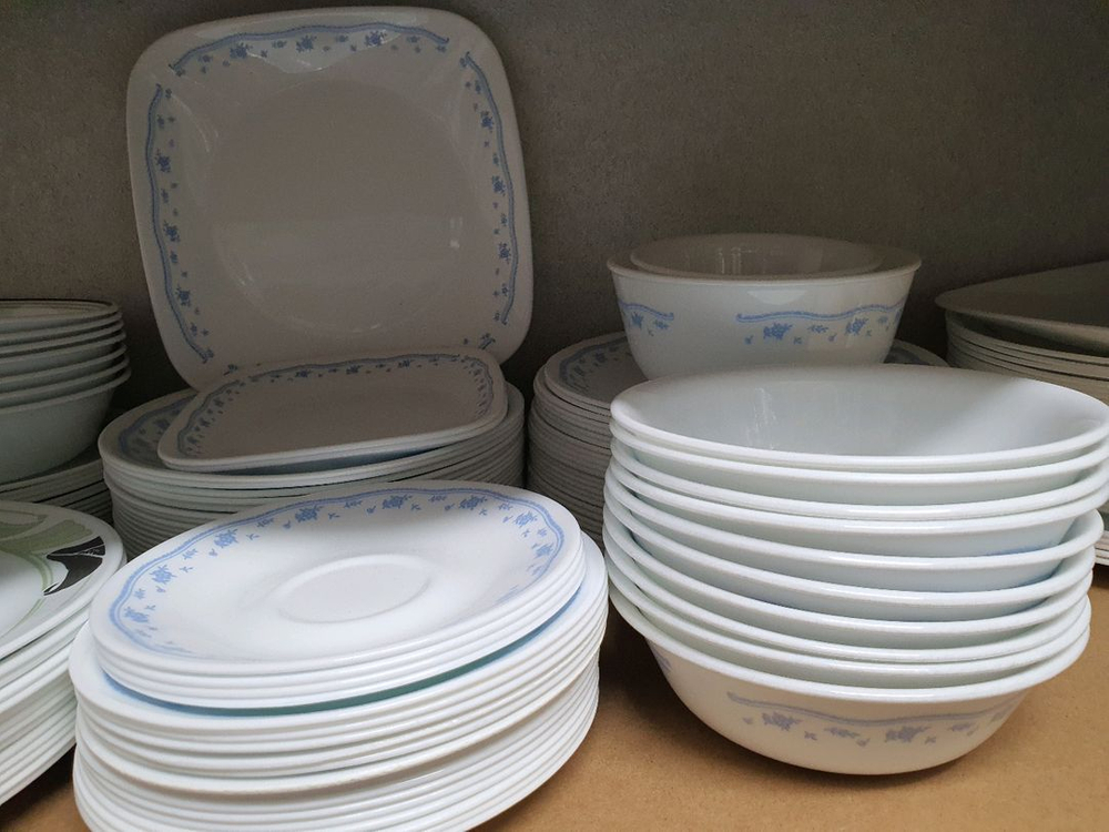 빈티지 코렐 모닝블루 개당값--0