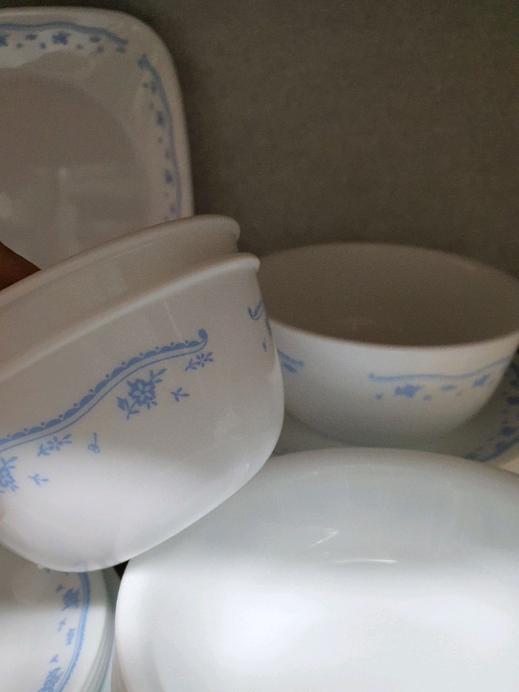 빈티지 코렐 모닝블루 개당값--3