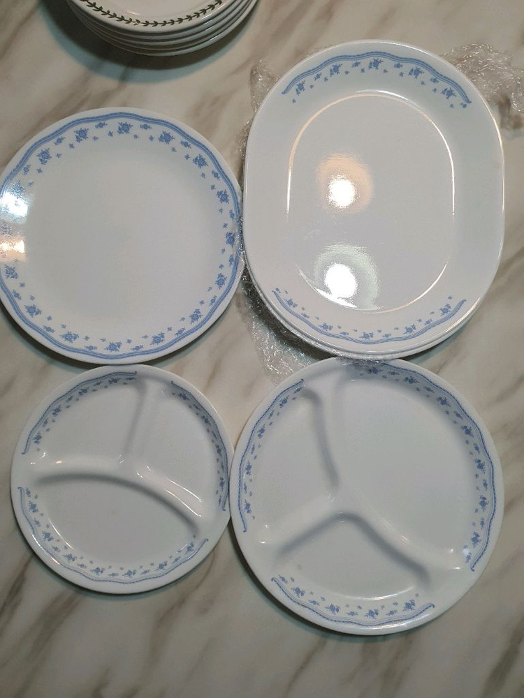 빈티지 코렐 모닝블루 개당값--6