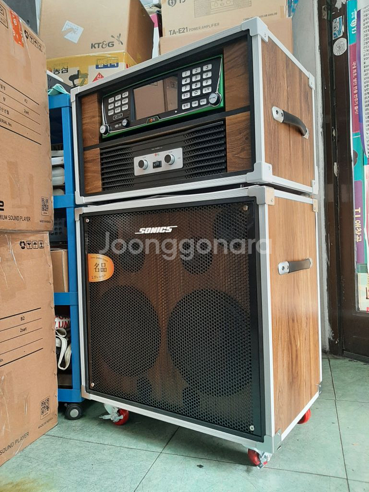 태진 금영 고급형 이동식 노래방기계 펜션--1