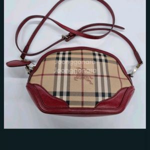 정품버버리미니체크크로스백