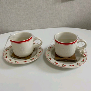 스타벅스 래빗 머그 앤 소서 237ml 세트