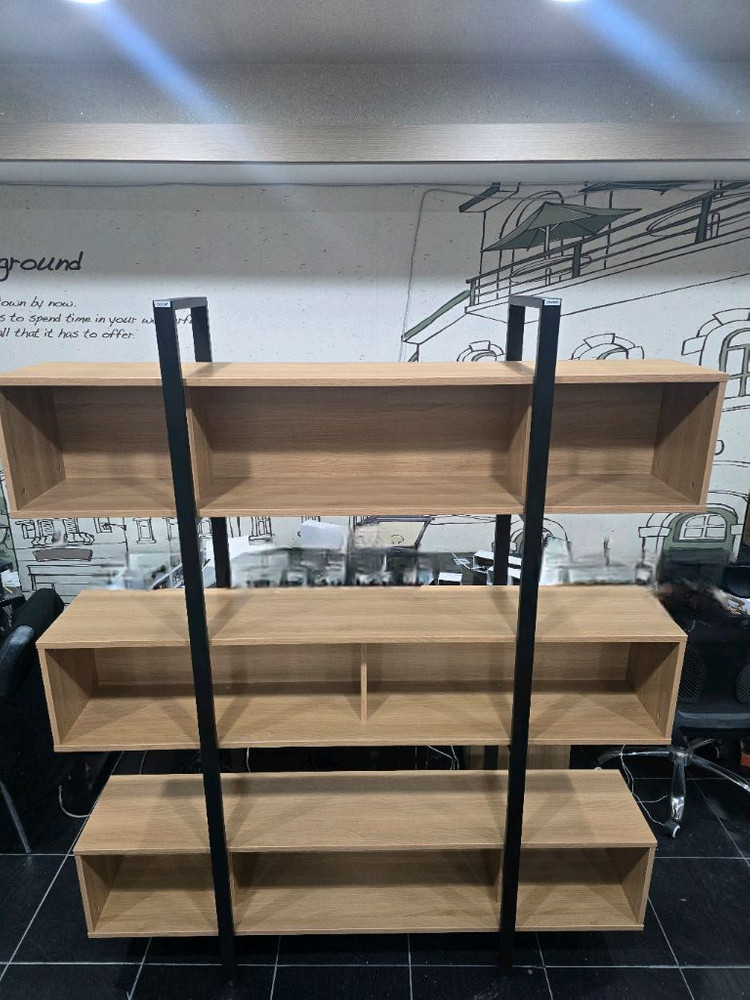 디자인 3단 선반장 이미지