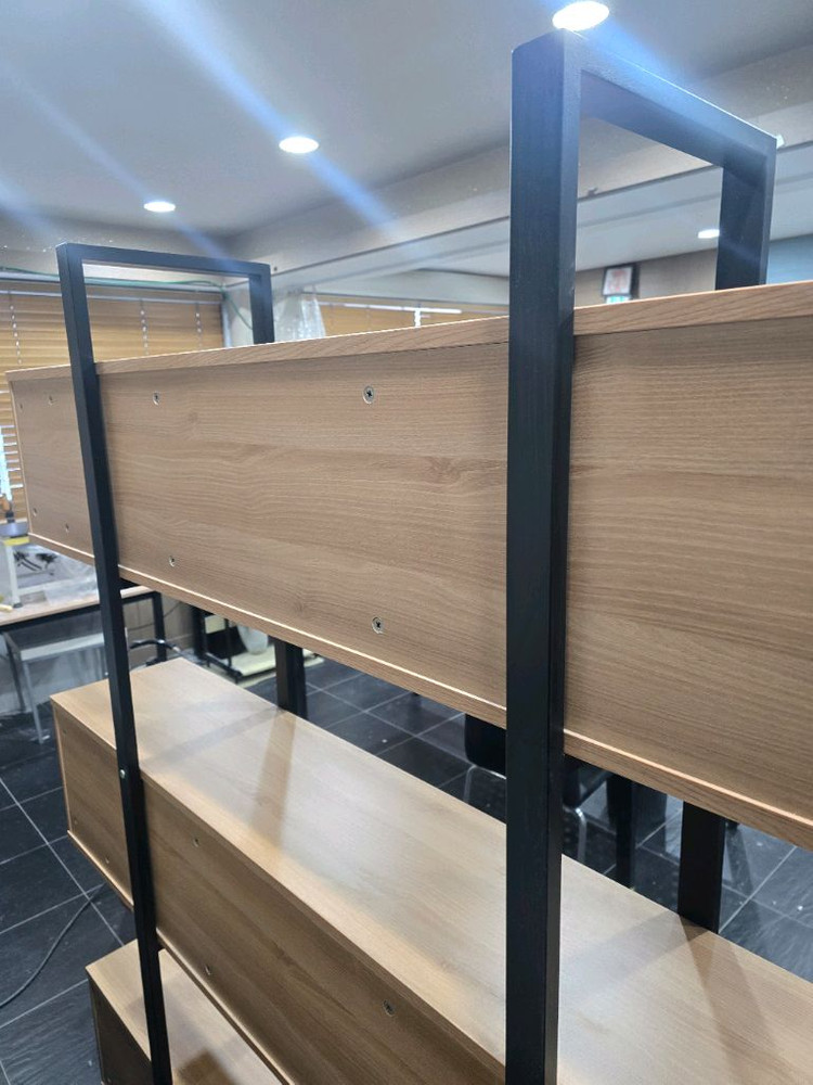 디자인 3단 선반장 이미지