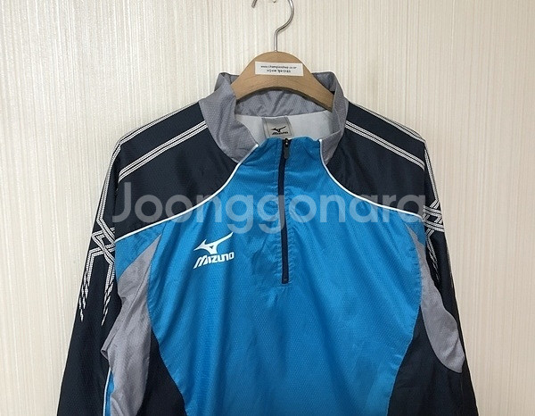미즈노 브레스써모 반집업 풀오버웜업/바람막이/트레이닝탑 M--4