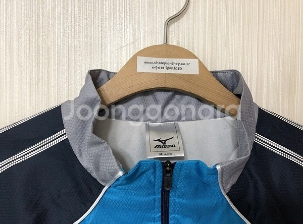 미즈노 브레스써모 반집업 풀오버웜업/바람막이/트레이닝탑 M--3