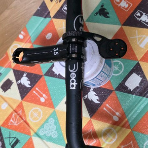 데다 deda 알루미늄 35mm 핸들바, 알루미늄 스템, 속도계 마운트
