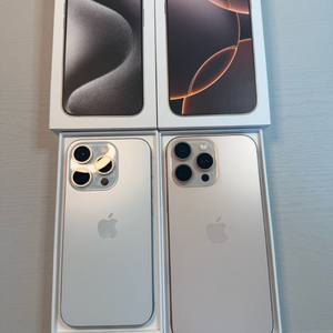 (급처)아이폰16프로맥스256(골드), 아이폰15프로256(화이트) 팝니다. 이미지