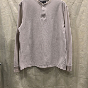 바버 헨리넥 긴팔 기모 티셔츠 XL(105)
