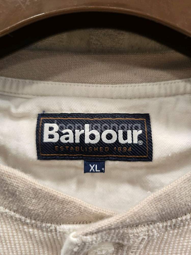 바버 헨리넥 긴팔 기모 티셔츠 XL(105)--5