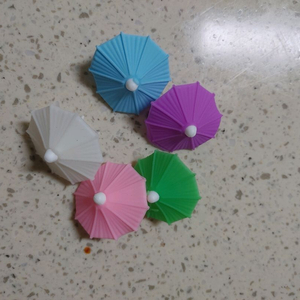 칵테일 우산 실리콘 컵 장식