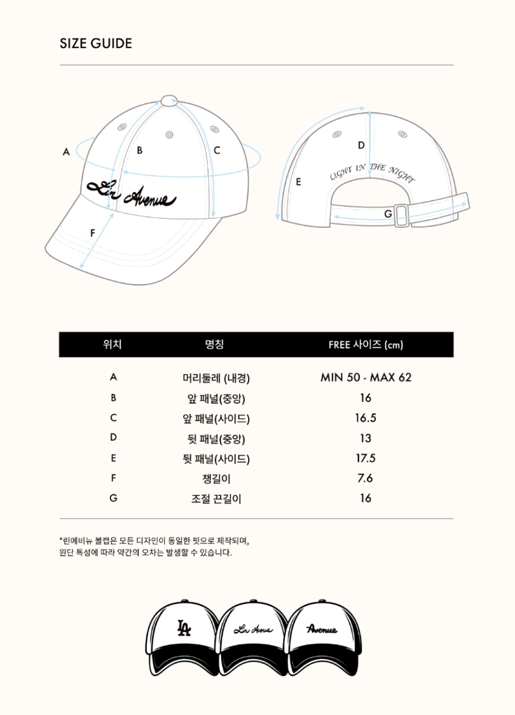 LIN AVENUE 로고 펠트 볼캡 - 네이비--3