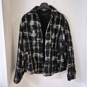 IRO BHUDY 부클 체크 트위드 셔츠자켓 S