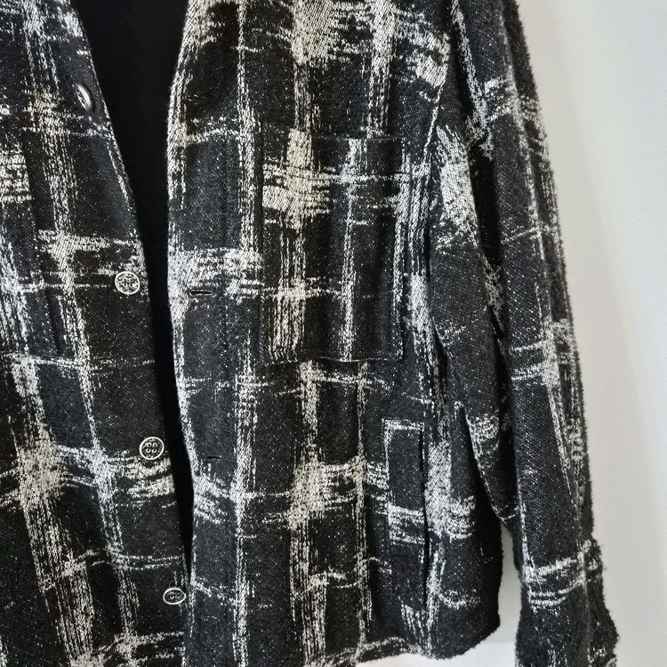IRO BHUDY 부클 체크 트위드 셔츠자켓 S--2
