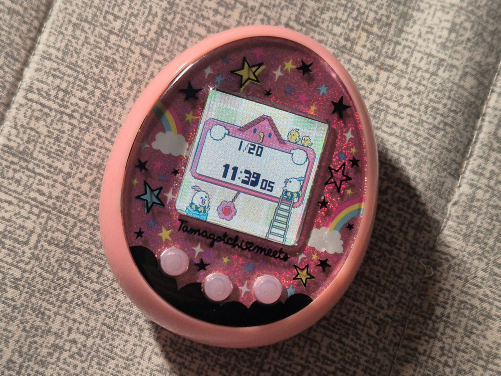 오늘만 판매) 매직헛O 다마고치 미츠 매지컬 핑크 + 통신폰 일괄--1