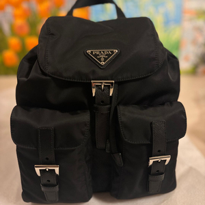 (새상품) 프라다 리나일론 스몰 백팩 블랙