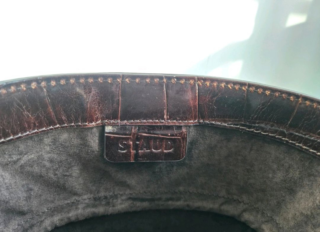 스타우드 크로커다일 패턴 버킷백--1