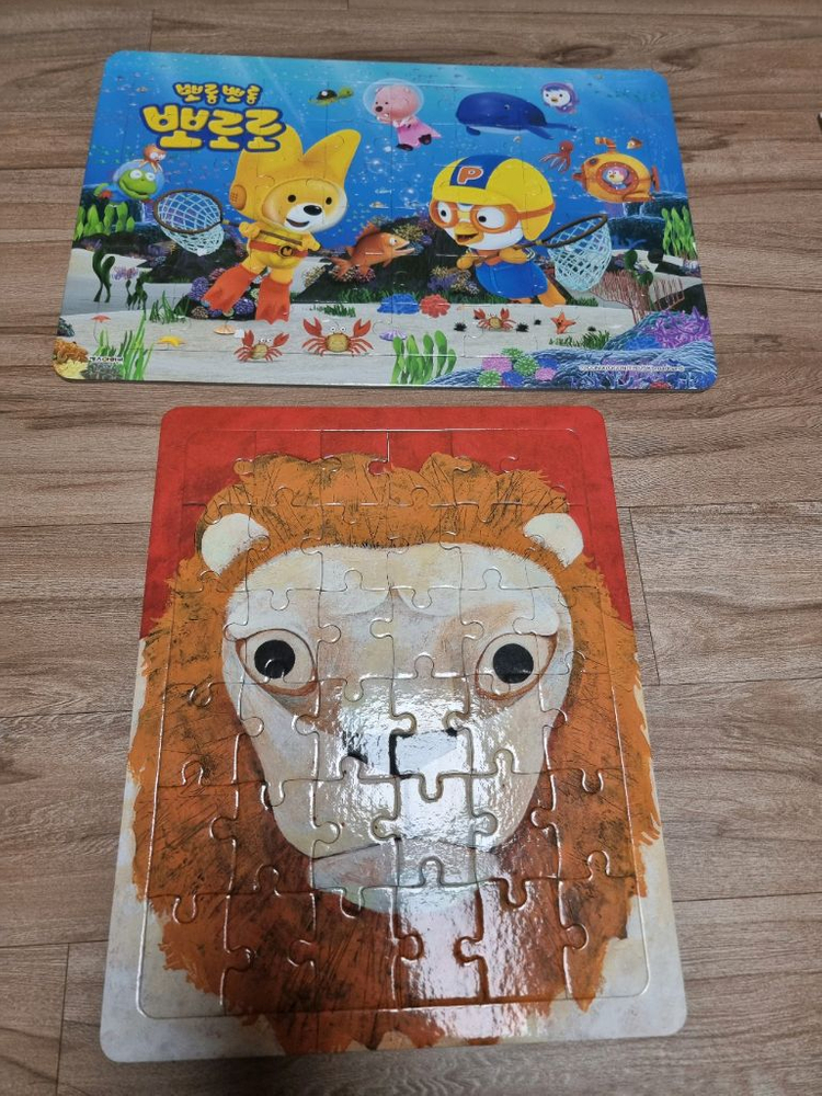 유아 퍼즐 5종 및 펭귄 얼음 깨기 보드게임--2