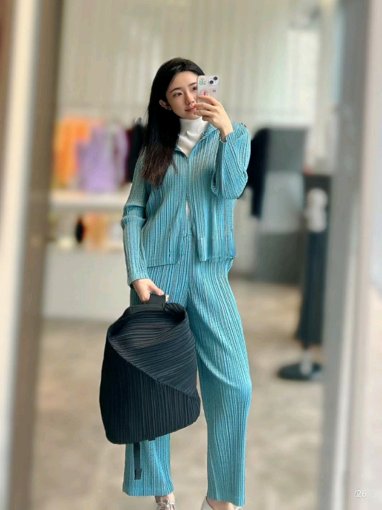 플리츠플리즈 스타더스트 후드 집업 자켓~--6